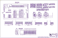 Dimensional drawing of a laundromat layout